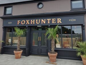 Foxhunter gold leaf sign