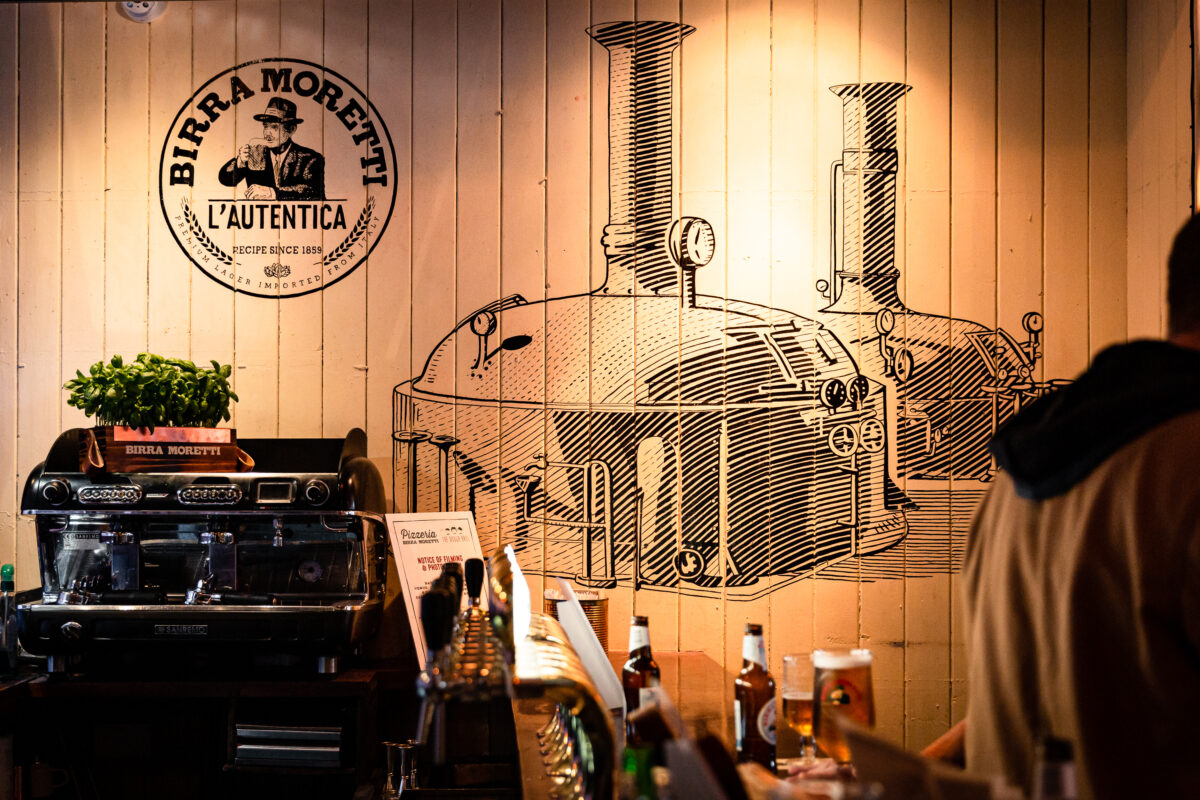 AG Signs Birra Moretti Handpainted mural