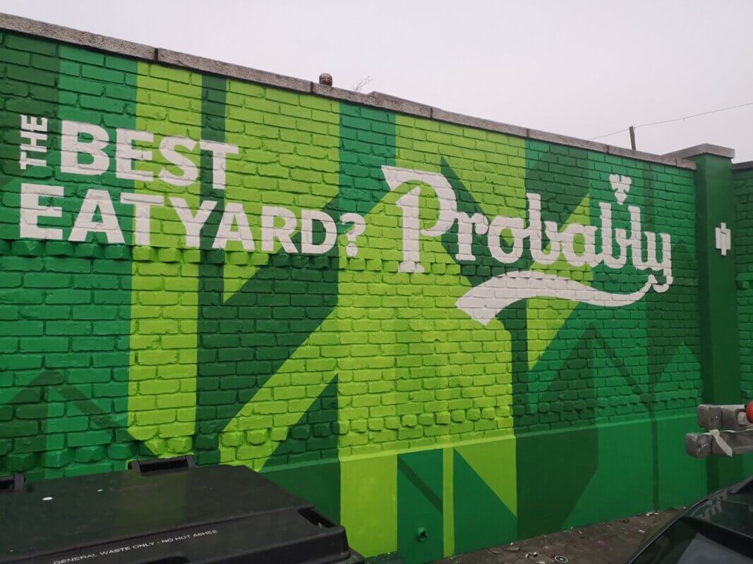 Carlsberg advertising mural